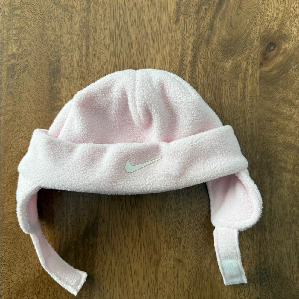 Nike Pink Fleece Baby Hat